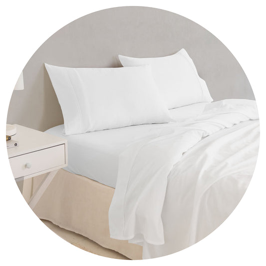 Royal Comfort Balmain 1000Tc Bamboo Cotton Sheet Sets (King) White