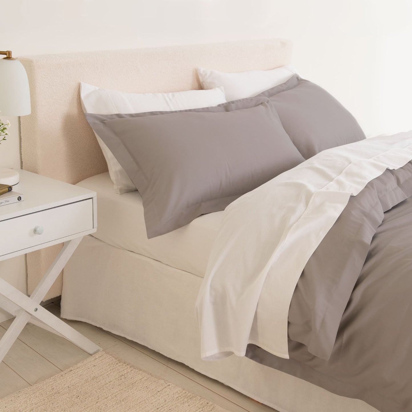 Royal Comfort Balmain 1000Tc Bamboo Cotton Quilt Cover Sets (Queen) Dove