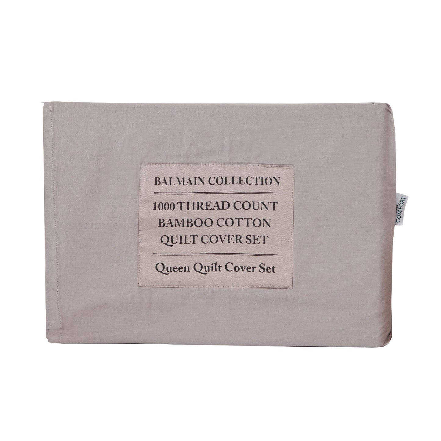 Royal Comfort Balmain 1000Tc Bamboo Cotton Quilt Cover Sets (Queen) Dove