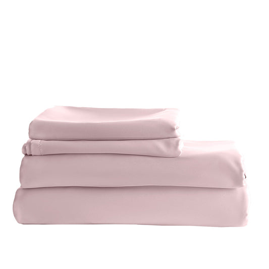 Royal Comfort Balmain 1000Tc Bamboo Cotton Quilt Cover Sets Queen Blush