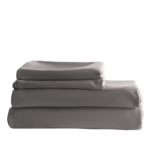 Royal Comfort Balmain 1000Tc Bamboo Cotton Quilt Cover Sets (King) Pewter