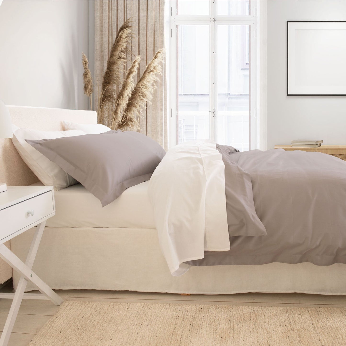 Royal Comfort Balmain 1000Tc Bamboo Cotton Quilt Cover Sets (King) Dove