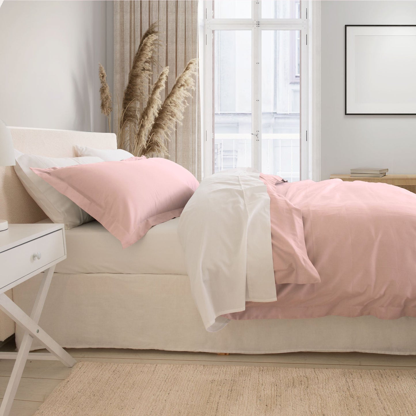 Royal Comfort Balmain 1000Tc Bamboo Cotton Quilt Cover Sets (King) Blush