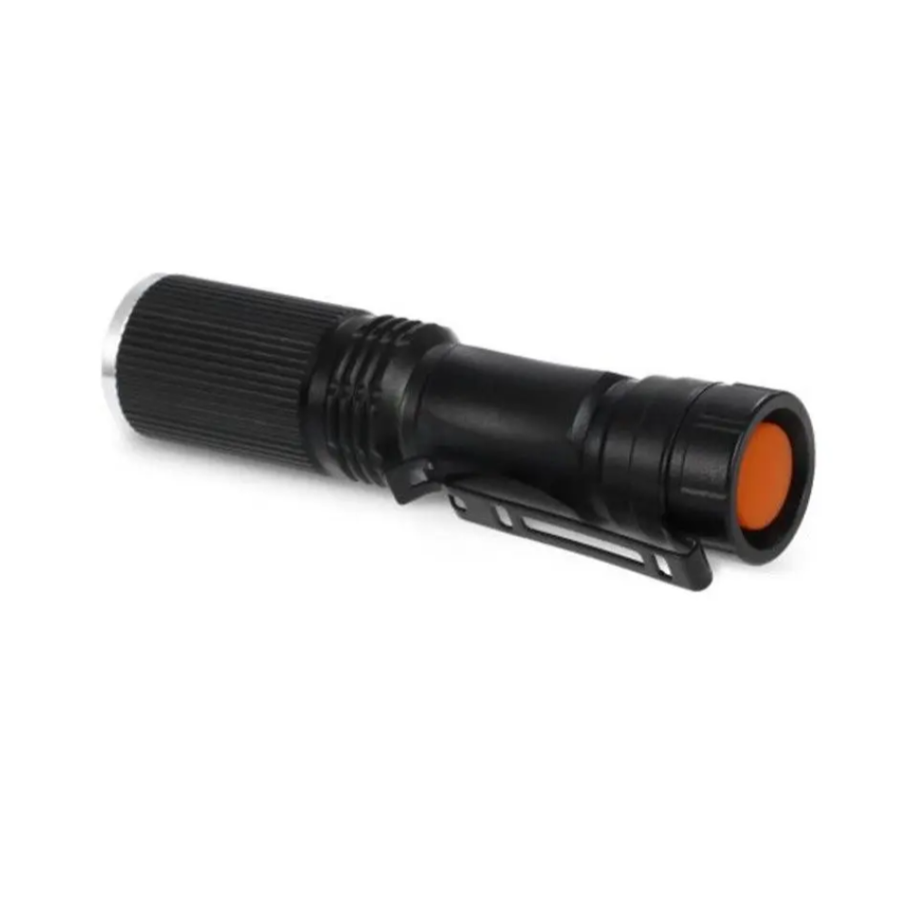 508 Cree Q5 300 Lumens Modes Water Resistant Focusing Led Small Flashlight Torch With Clip