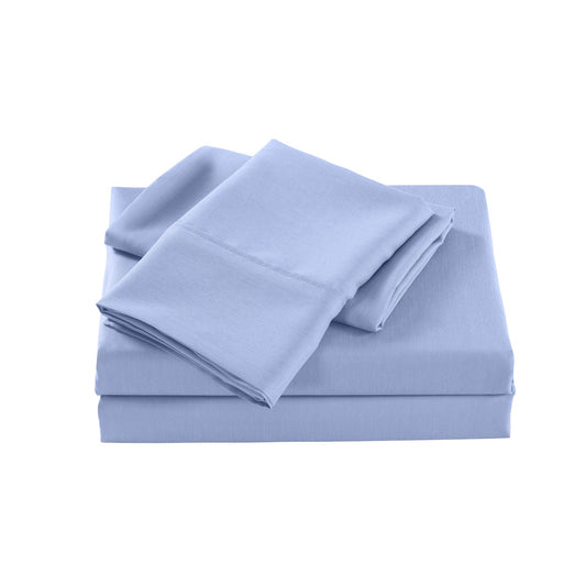 Royal Comfort Bamboo Cooling 2000Tc Sheet Set King Light Blue