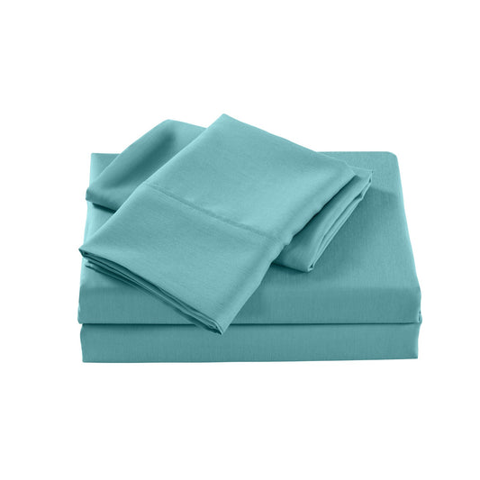 Royal Comfort Bamboo Cooling 2000Tc Sheet Set Single Aqua