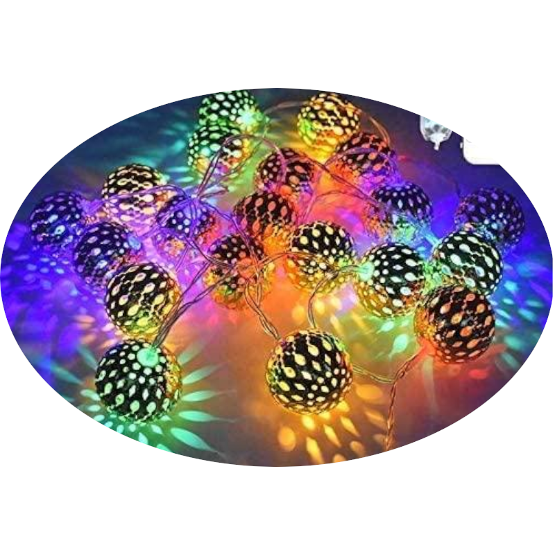 20 Led 3M Metal Ball String Lights Decorative Fairy