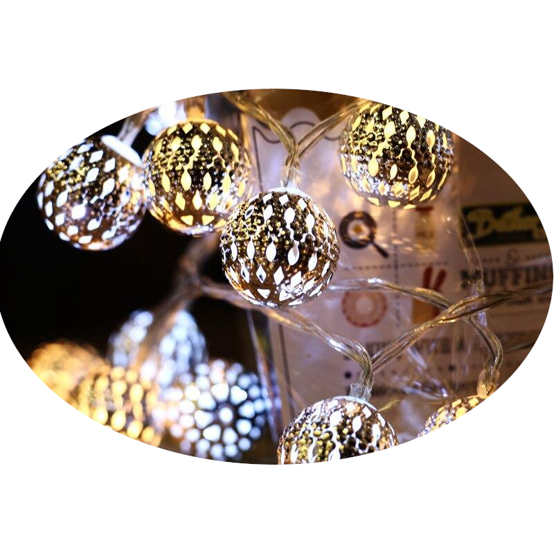 20 Led 3M Metal Ball String Lights Decorative Fairy