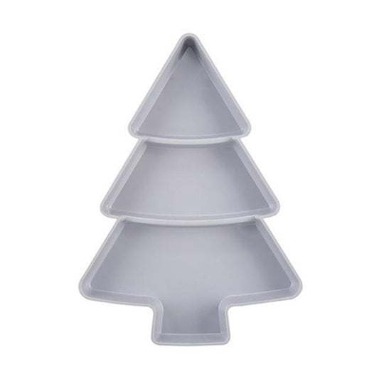 Christmas Tree Shape Candy Snacks Plastic Platter
