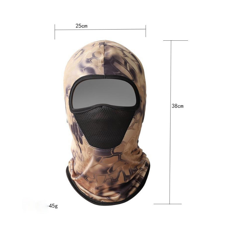 2Pcs Ice Silk Hiking Scarf Sunscreen Breathable Outdoor Sweat Wicking Balaclava Fishing Bandana Neck Collar Headgear Cyc