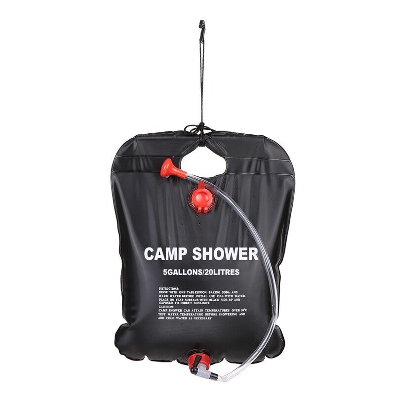 20L Camping Hiking Solar Heated Shower Bag Outdoor Water