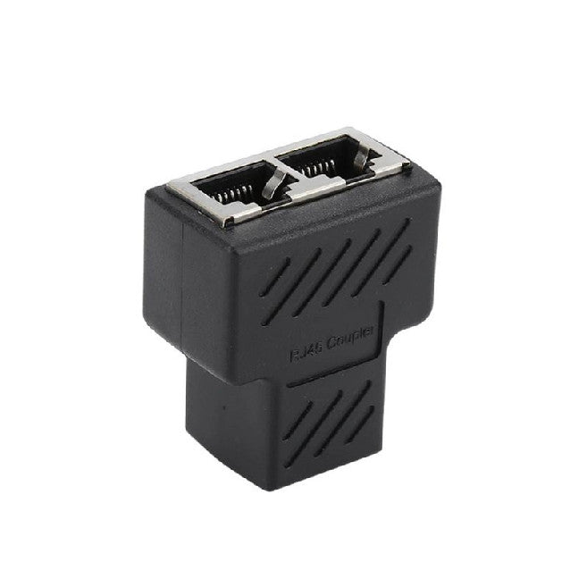 1 To 2 Lan Ethernet Network Splitter Adapter Connector Rj45 Extender Plug Adaptador