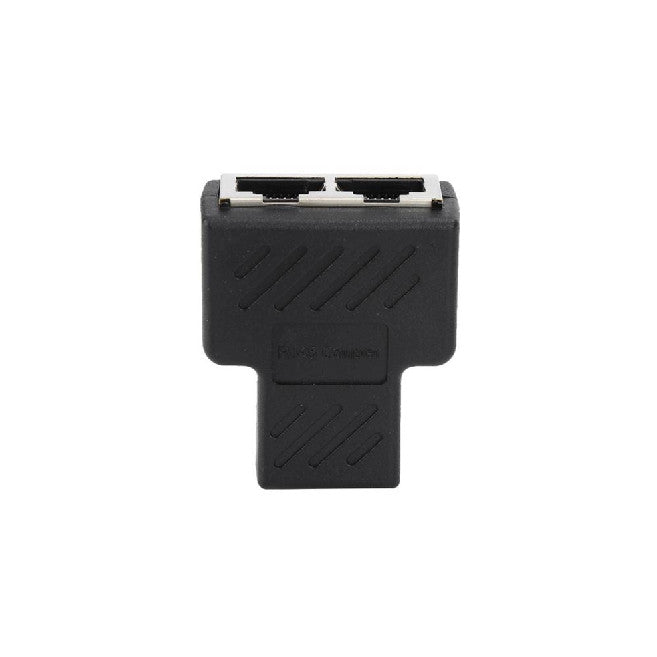 1 To 2 Lan Ethernet Network Splitter Adapter Connector Rj45 Extender Plug Adaptador