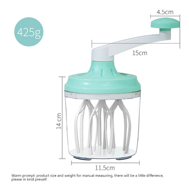 1200Ml Manual Plastic Cream Whisk Egg Beater Hand Crank Stiring Foam Fast Mixer Blender Household Kitchen Baking Tool