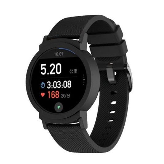 20Mm Soft Silicone Replacement Watch Strap Band For Ticwatch / E Black