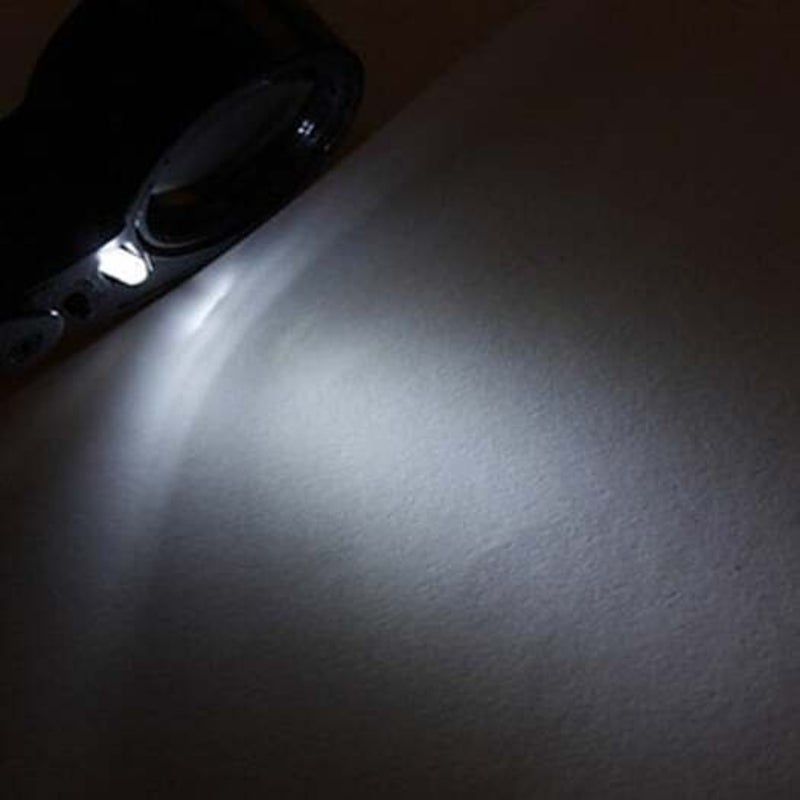 21011 40X Aluminum Alloy Magnifier With Led For Jewelry Black