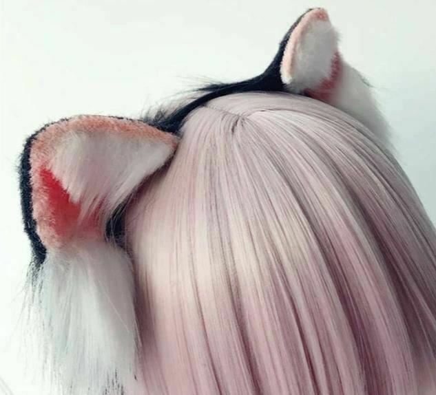 3 Colours Anime Neko Faux Fur Cat Ears Headband Kitten Cosplay Lolita