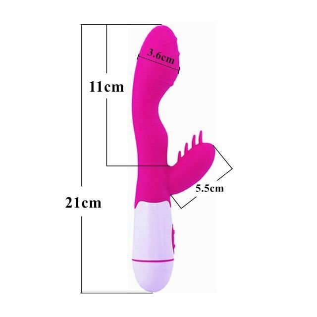 Pink G Spot Rabbit Vibrator Silicone Massager 4 Styles