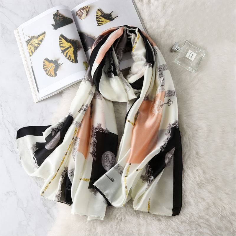 Colourful Shawl Travel Silk Scarf Women's Accessories