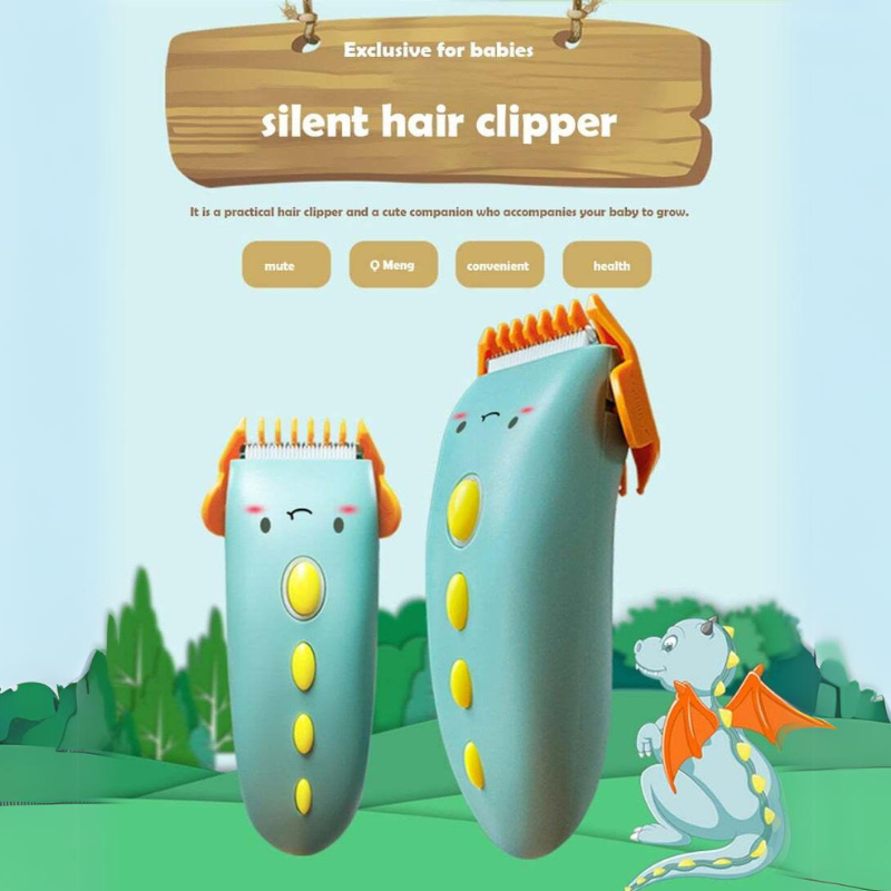 Silent Kids Hair Trimmers Quiet Baby Clippers Chargeable Waterproof Professional Cordless Cutting Machine For Babies