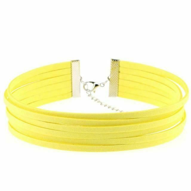 Bdsm Day Collar Colourful Velvet Choker Kink Fetish Dominant Submissive