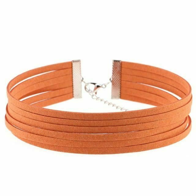 Bdsm Day Collar Colourful Velvet Choker Kink Fetish Dominant Submissive