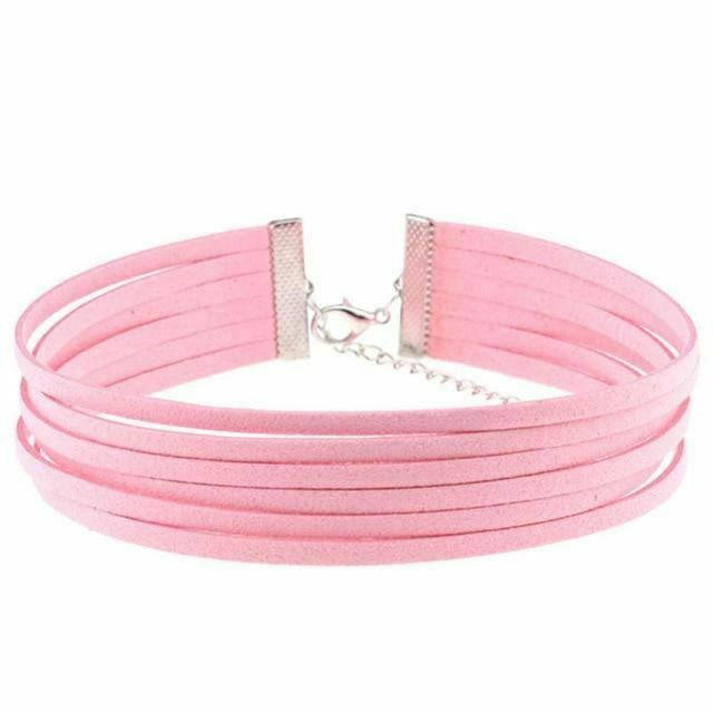 Bdsm Day Collar Colourful Velvet Choker Kink Fetish Dominant Submissive