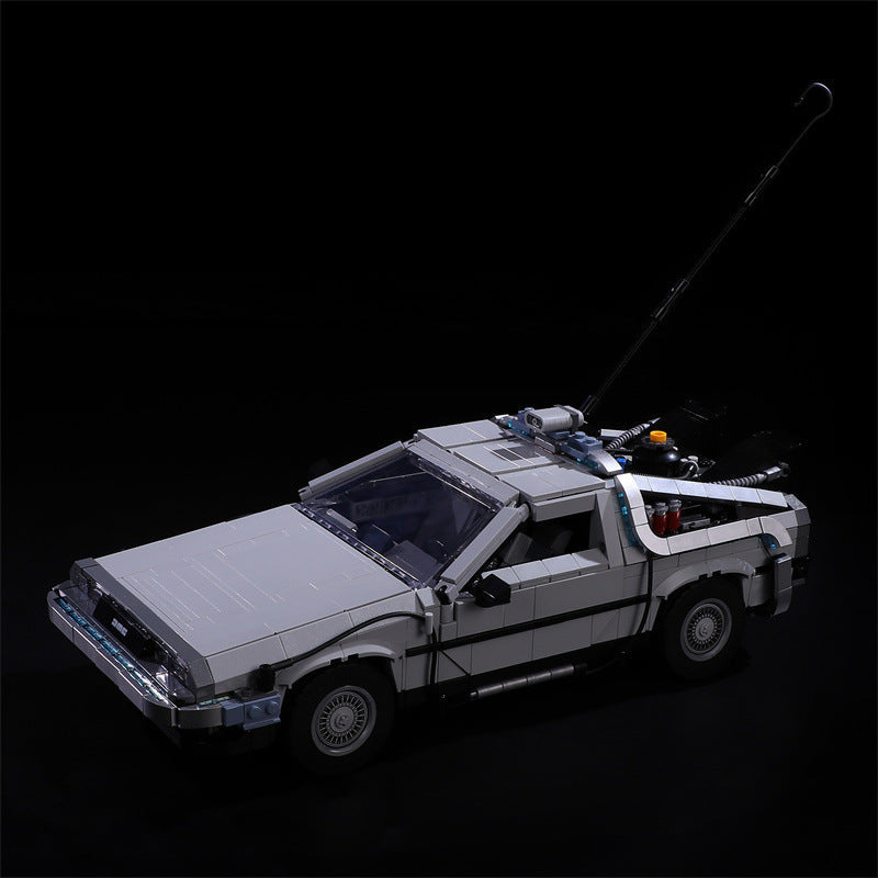 Compatible With Lego 10300 Back To The Future Time Machine Led Lighting Mechanical Assembly Building Blocks Toy Models