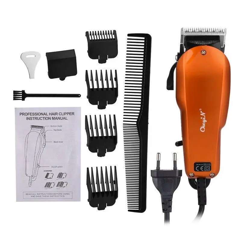 220 240V Household Trimmer Professional Classic Haircut Corded Clipper For Men Cutting Machine With Attachment Combs Ora