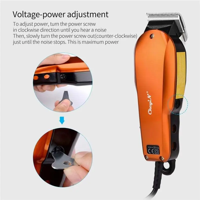 220 240V Household Trimmer Professional Classic Haircut Corded Clipper For Men Cutting Machine With Attachment Combs Ora