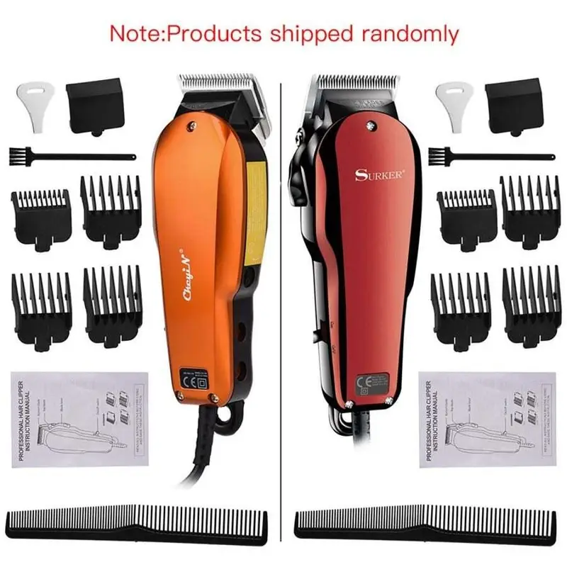 220 240V Household Trimmer Professional Classic Haircut Corded Clipper For Men Cutting Machine With Attachment Combs Ora