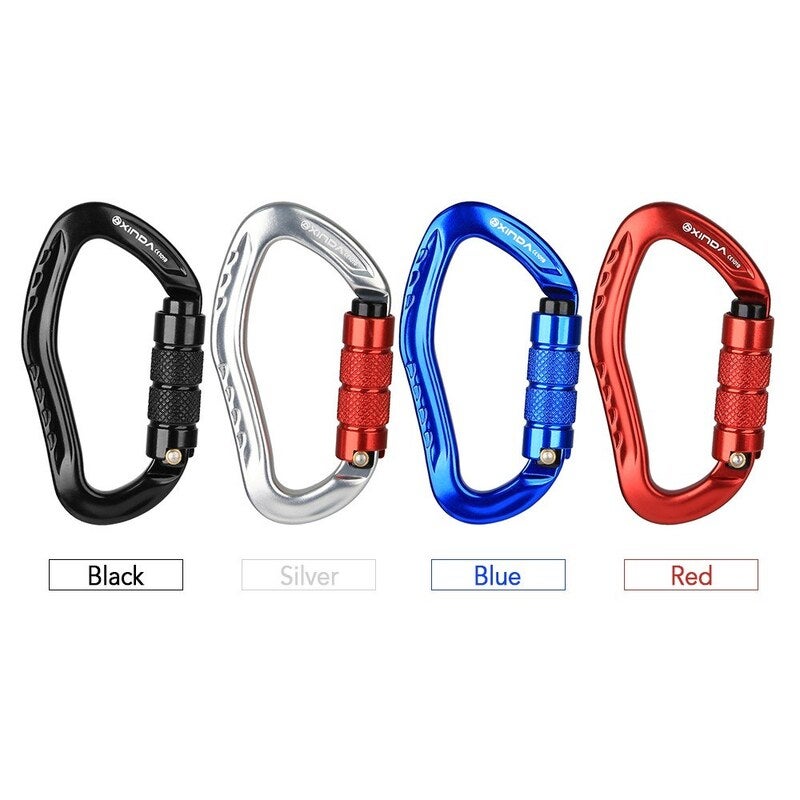 22Kn Auto Locking Gate Carabiner Black
