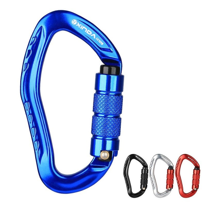 22Kn Auto Locking Gate Carabiner Black