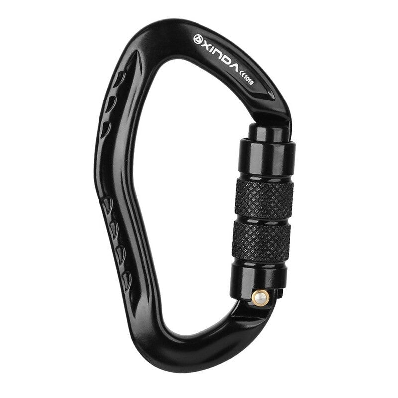 22Kn Auto Locking Gate Carabiner Black