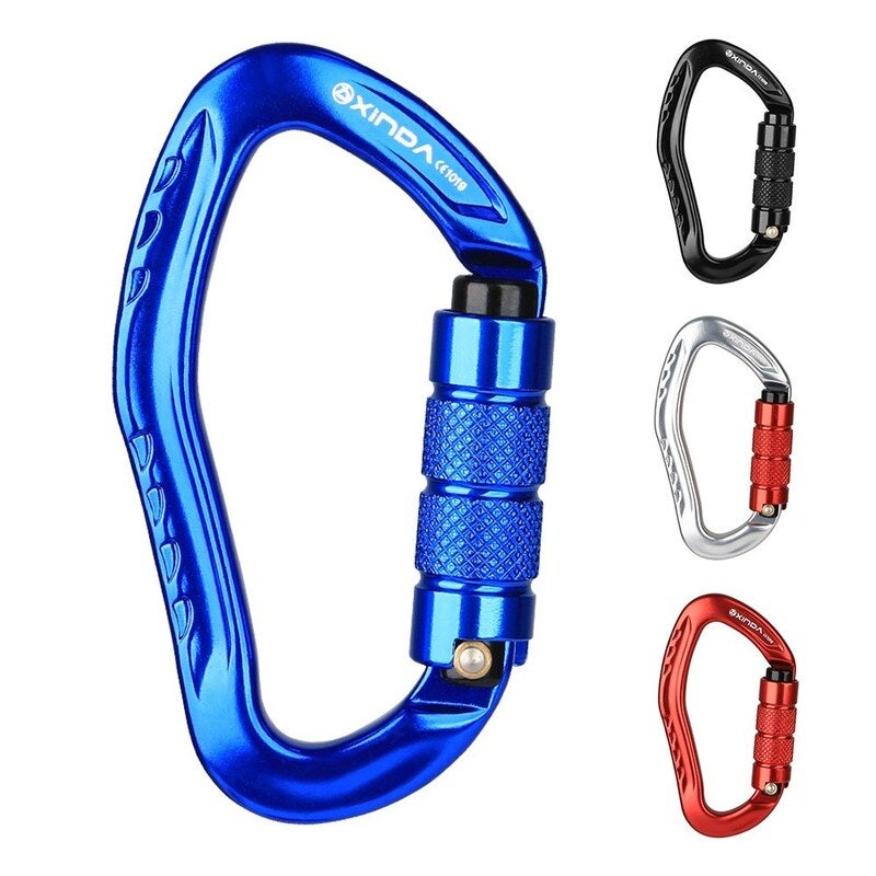 22Kn Auto Locking Gate Carabiner Black