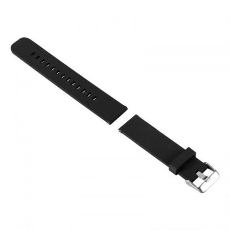 22Mm Replacement Sport Silicone Watch Band For Samsung Gear S3 Frontier Black