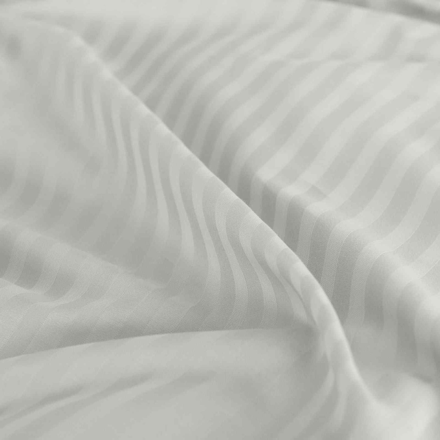 Royal Comfort 1200 Thread Count Damask Stripe Cotton Blend Sheet Sets Queen Silver