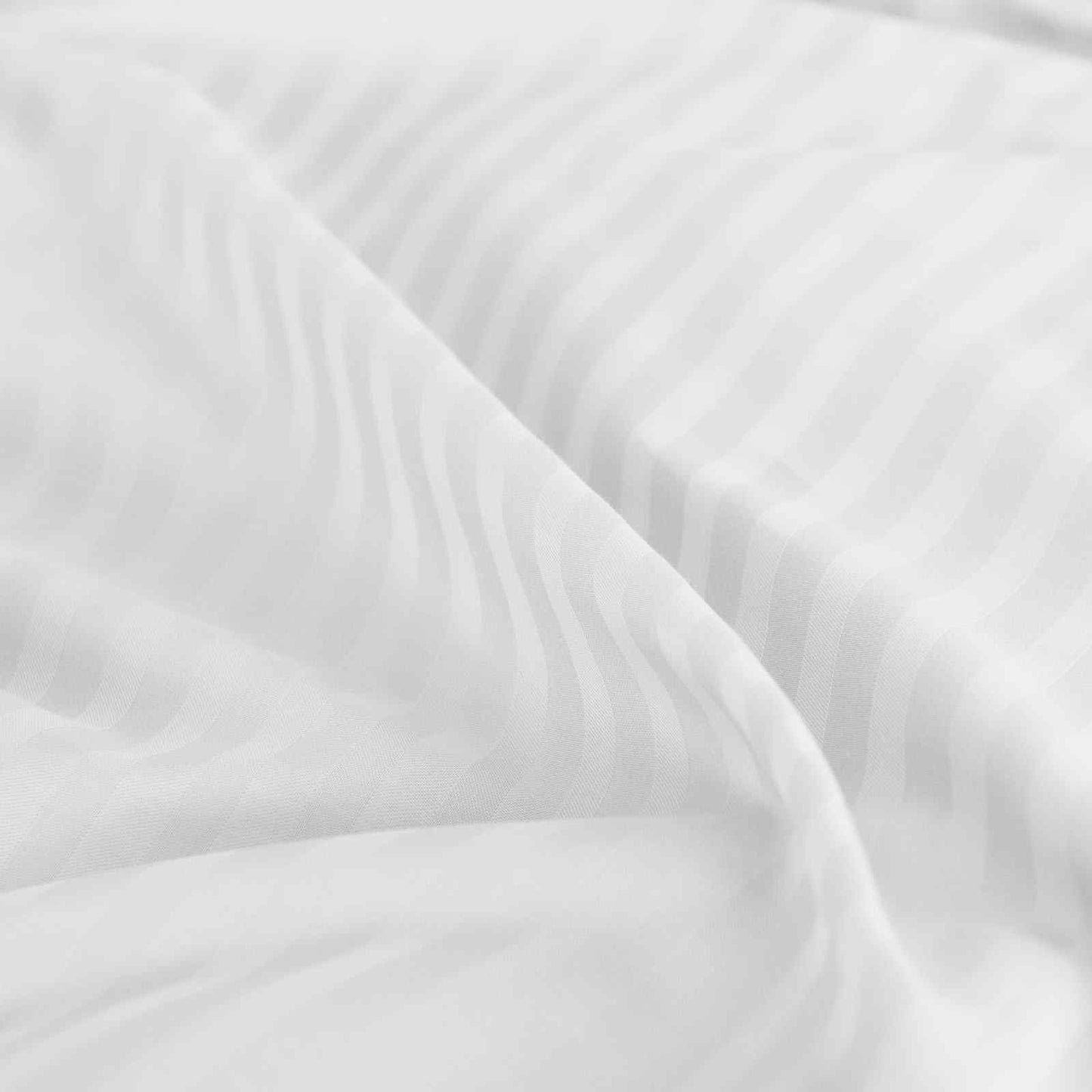 Royal Comfort 1200 Thread Count Damask Stripe Cotton Blend Sheet Sets King White