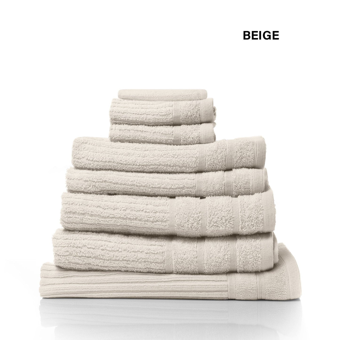 Royal Comfort Eden Egyptian Cotton 600 Gsm 8 Piece Towel Pack White