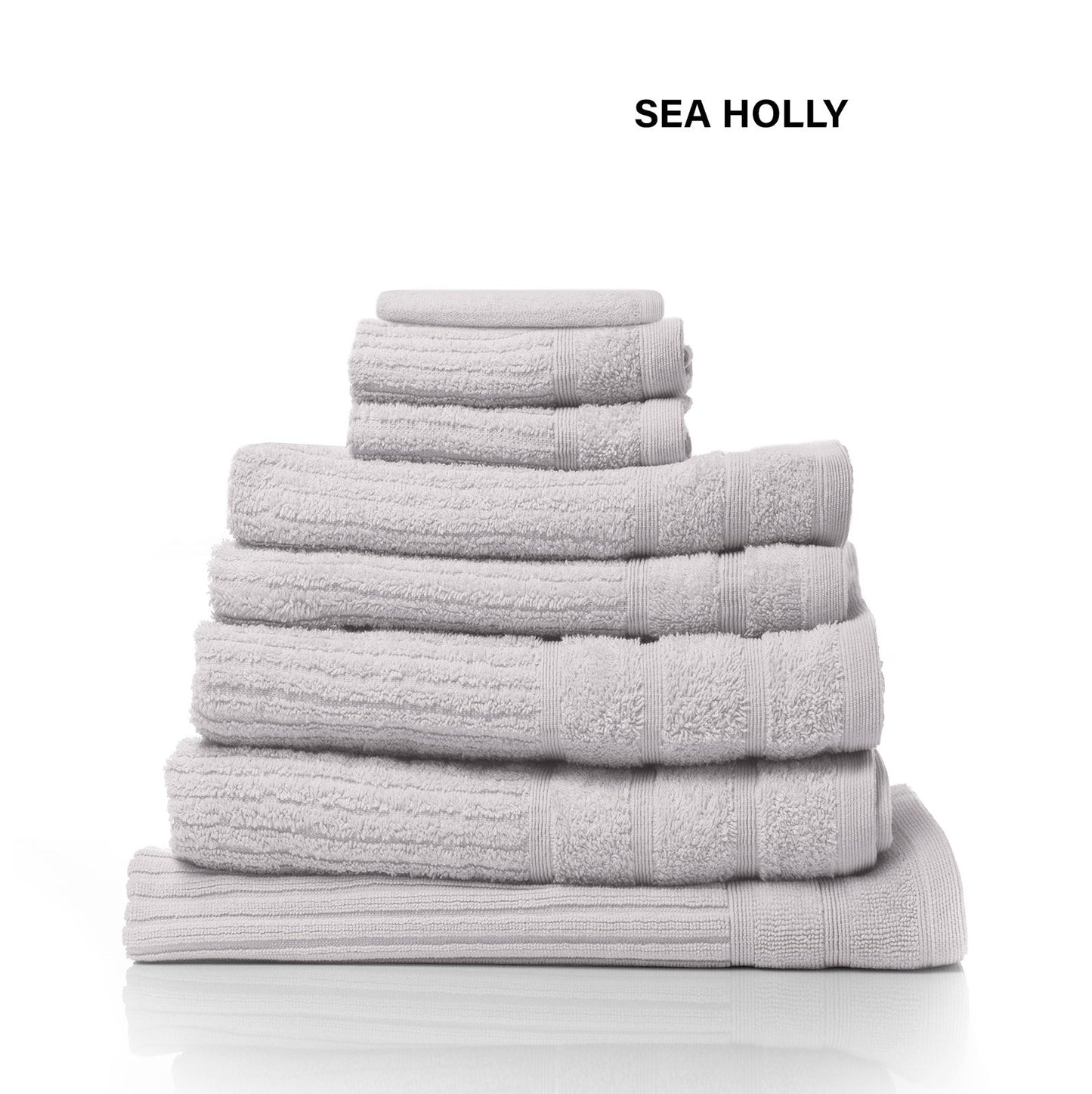 Royal Comfort Eden Egyptian Cotton 600 Gsm 8 Piece Towel Pack Sea Holly