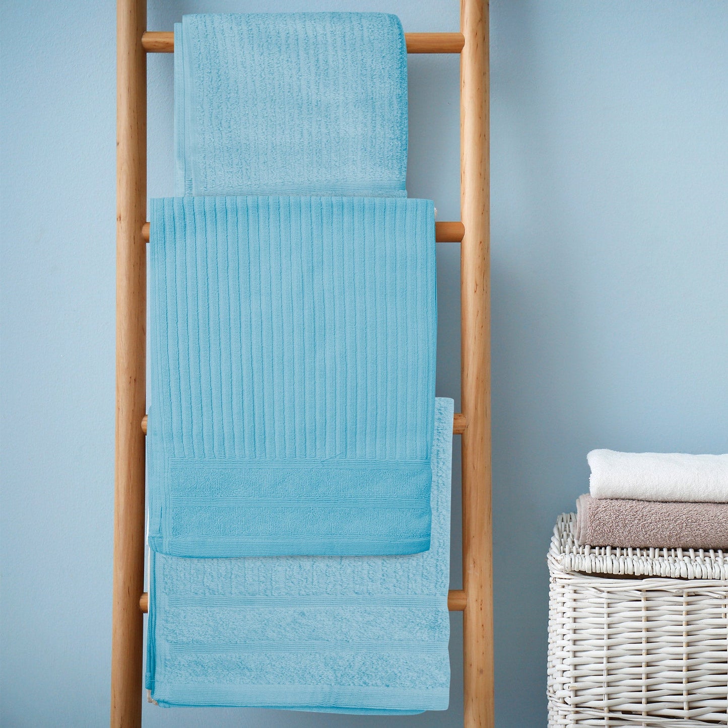 Royal Comfort Eden Egyptian Cotton 600 Gsm 8 Piece Towel Pack Aqua