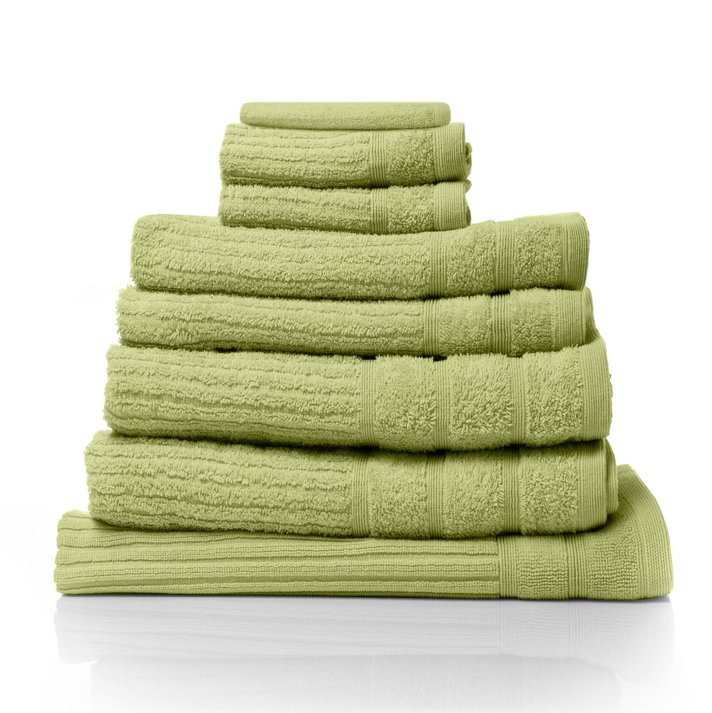 Royal Comfort Eden Egyptian Cotton 600 Gsm 8 Piece Towel Pack Spearmint