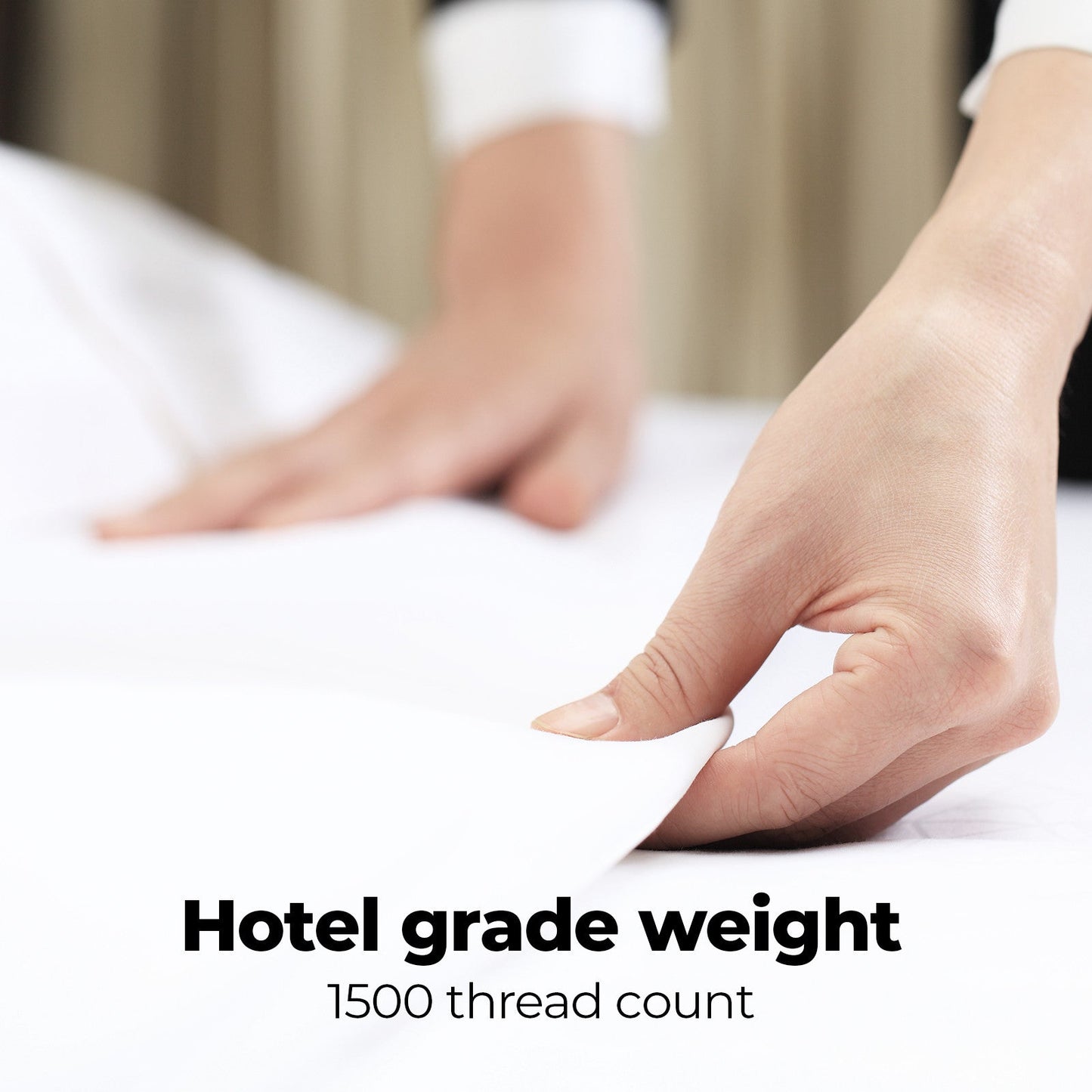 Royal Comfort 1500Tc Cotton Rich Fitted Sheet 3 Pc Set Double Dusk Grey