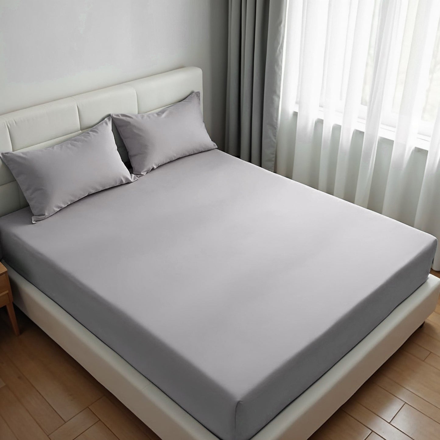 Royal Comfort 1500Tc Cotton Rich Fitted Sheet 3 Pc Set Double Indigo