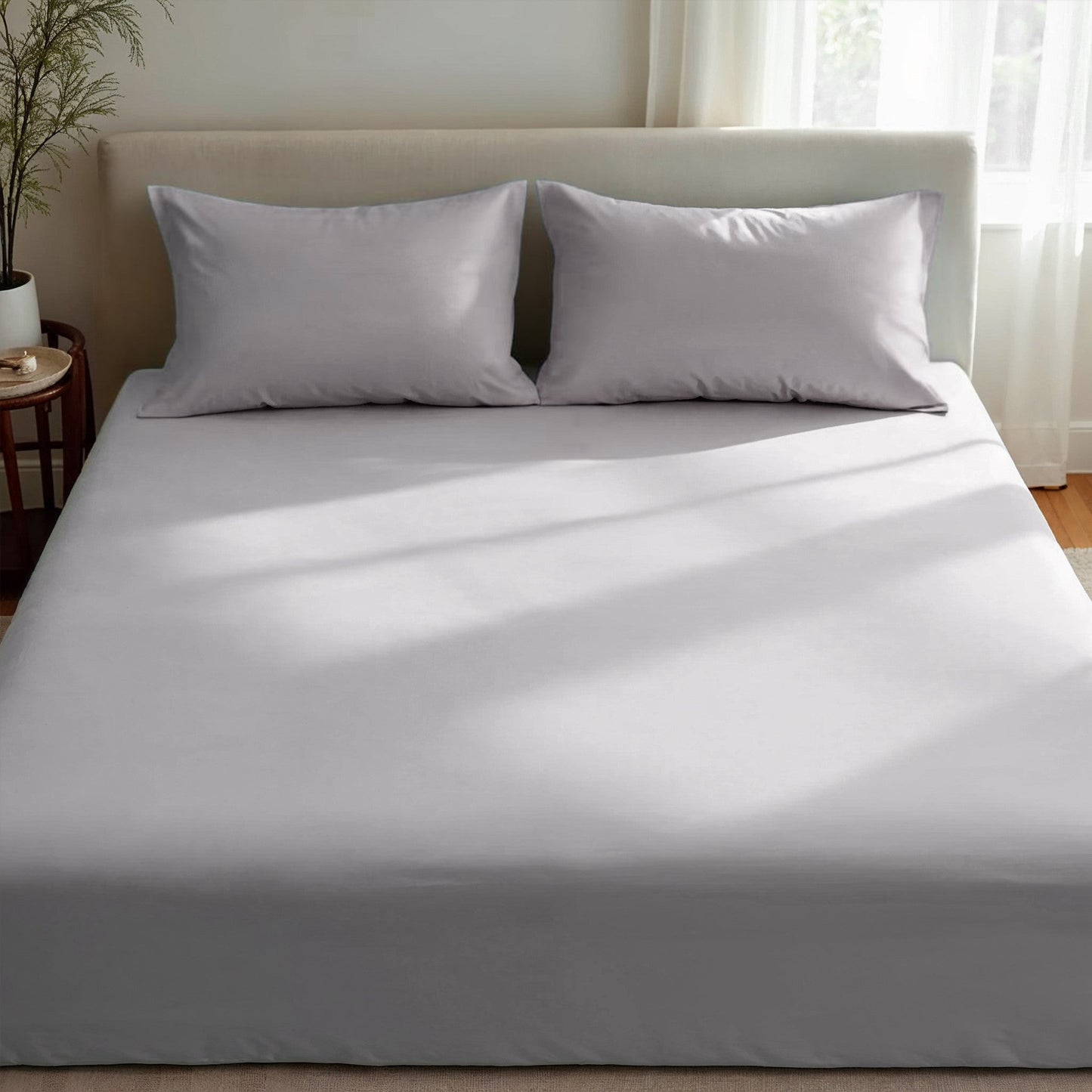 Royal Comfort 1500Tc Cotton Rich Fitted Sheet 3 Pc Set Double Indigo