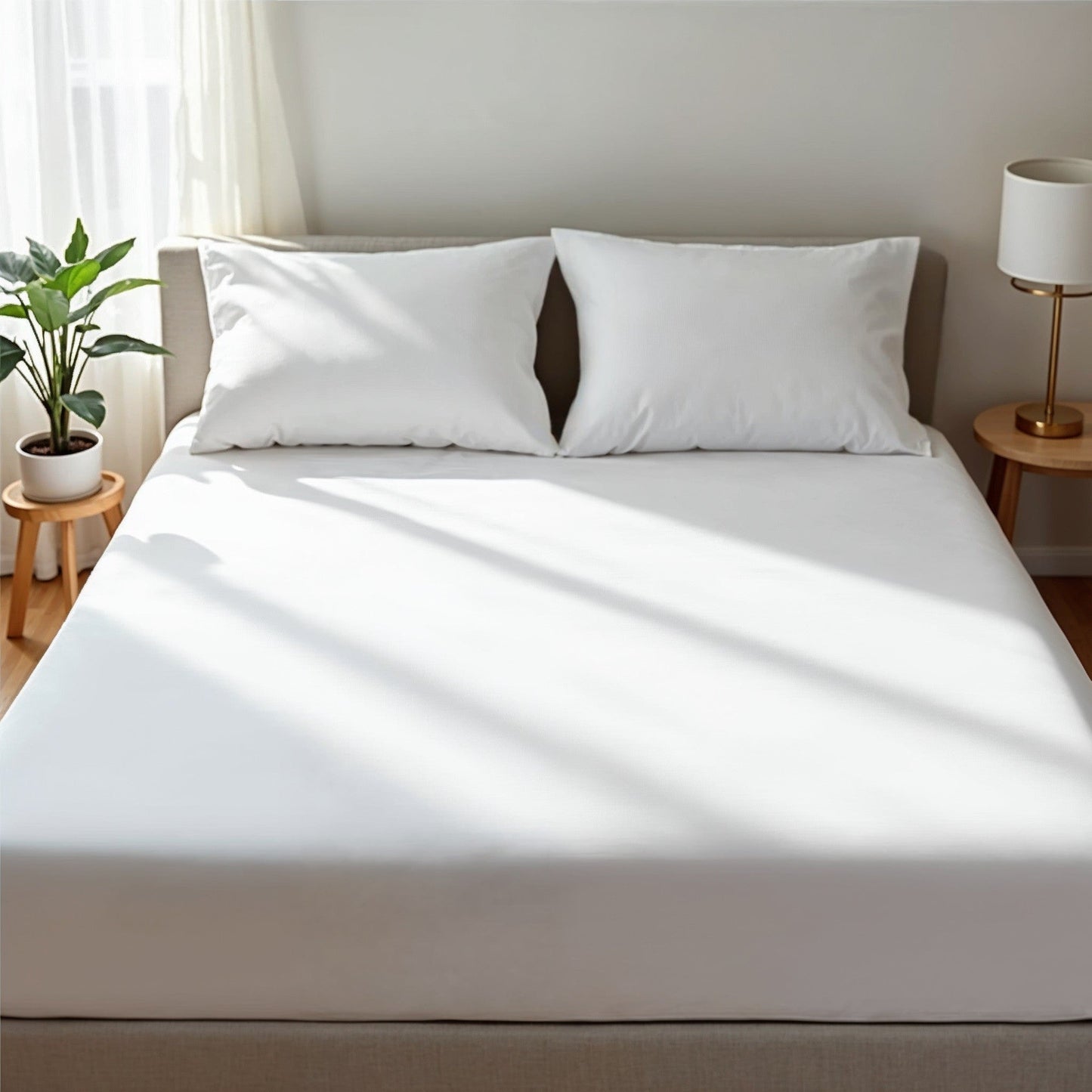 Royal Comfort 1500 Tc Cotton Rich Fitted Sheet 3 Pc Set King White