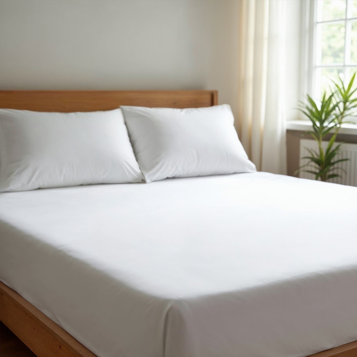 Royal Comfort 1500 Tc Cotton Rich Fitted Sheet 3 Pc Set King White