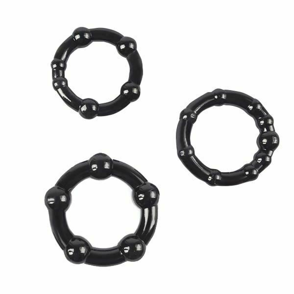 Silicone Cock Rings Set 3 Bdsm Delay Ejaculation Pleasure Enhancement
