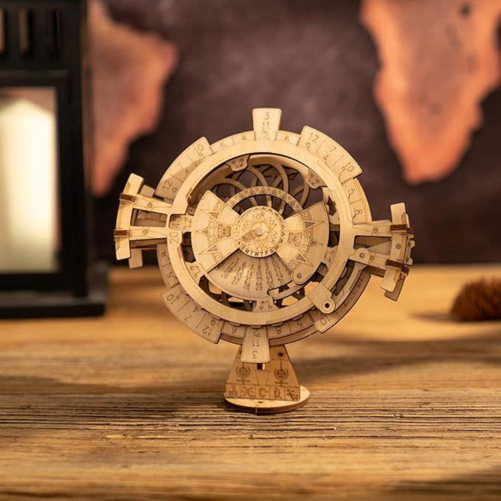 3D Puzzles Perpetual Calendar Wooden Model Kits Brain Teasers Sets Lk201
