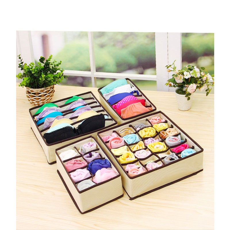 24 Grid Sock Storage Organiser Bedroom Organisation